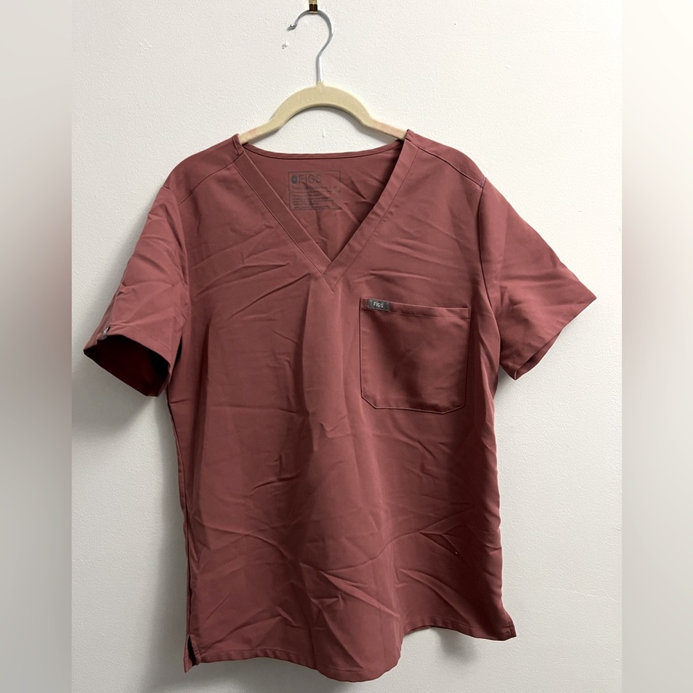 Figs Catarina One-Pocket Scrub Top - Mauve - M